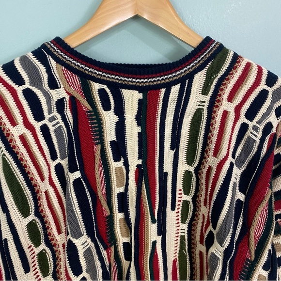 Cotton Traders 3D Knit Multi Color Textured Pullover Sweater‎ Sz XL - Picture 2 of 7